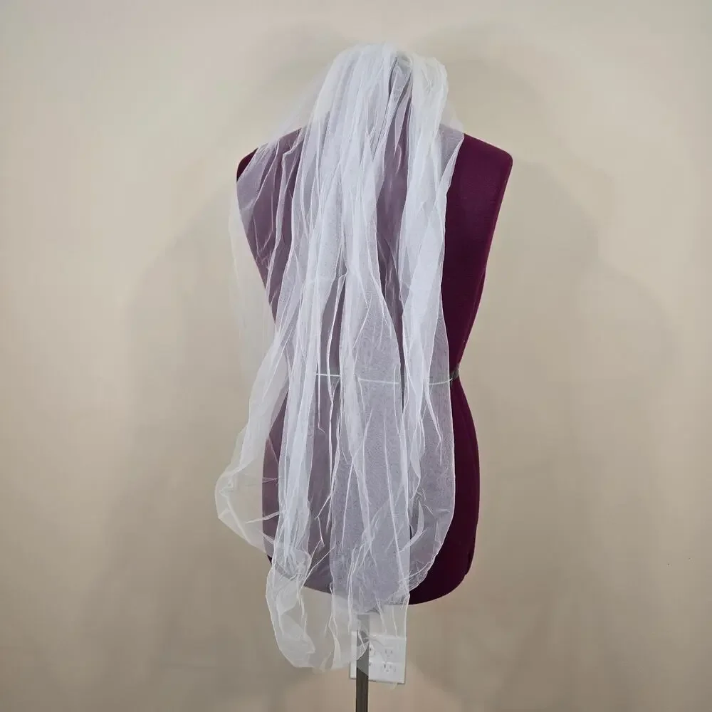 Women's Ivory Hair Comb Wedding Veil